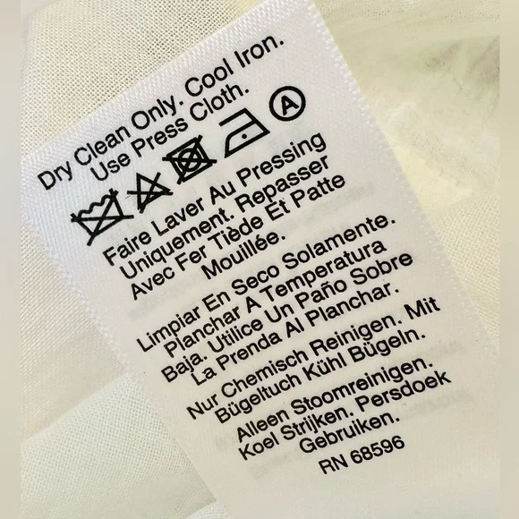 EUC DKNY White & Purple Floral Handkerchief Hem Fit-&-Flare Dress - Picture 15 of 16